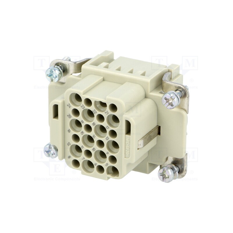 1 pcs x HARTING - 9160243101 - Connector: HDC, contact insert, female, Han® DD, PIN: 24, 24+PE