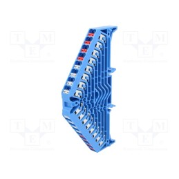 1 pcs x WEIDMu00dcLLER - 1173910000 PRV 8 BL 35X7.5 WS/RT - Splice terminal: rail, 1.5mm2, ways: 8, terminals: 32, blue, 250VAC