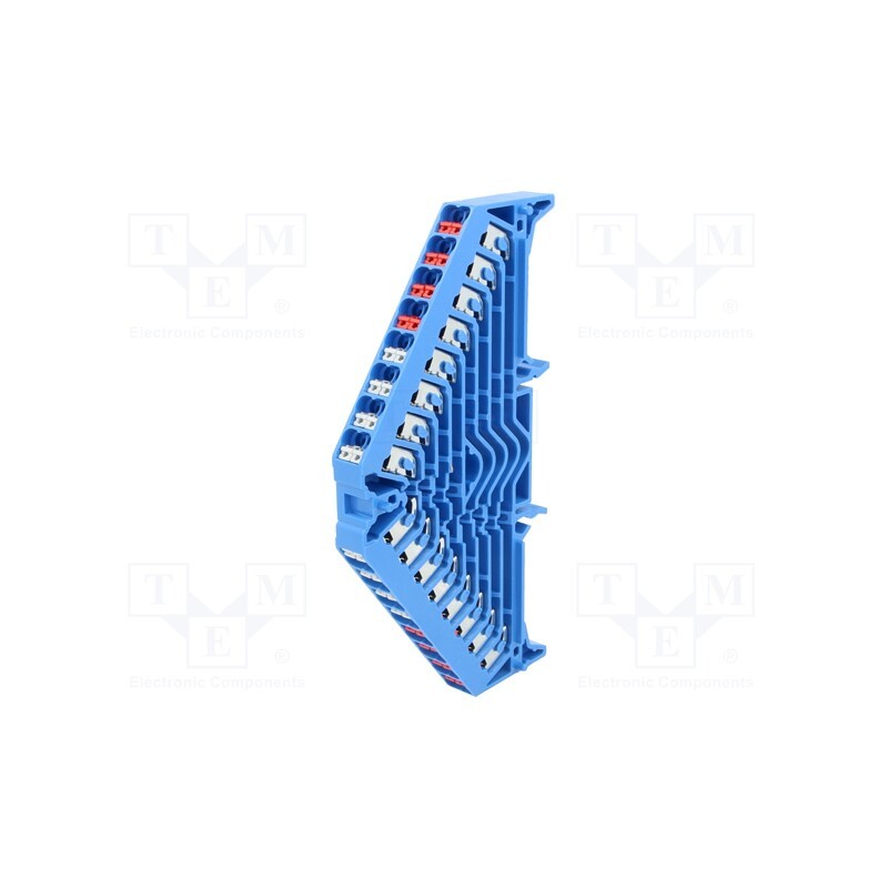 1 pcs x WEIDMu00dcLLER - 1173910000 PRV 8 BL 35X7.5 WS/RT - Splice terminal: rail, 1.5mm2, ways: 8, terminals: 32, blue, 250VAC