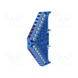 1 pcs x WEIDMu00dcLLER - 1267840000 PRV 8 BL 35X7.5 RT/WS - Splice terminal: rail, 1.5mm2, ways: 8, terminals: 32, blue, 250VAC