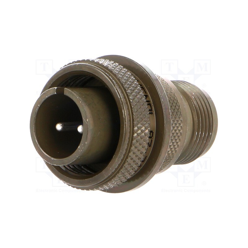 1 pcs x AMPHENOL - 97-3106A-12S-3P - Connector: circular, size 12S, 97, aluminium alloy, olive, plug