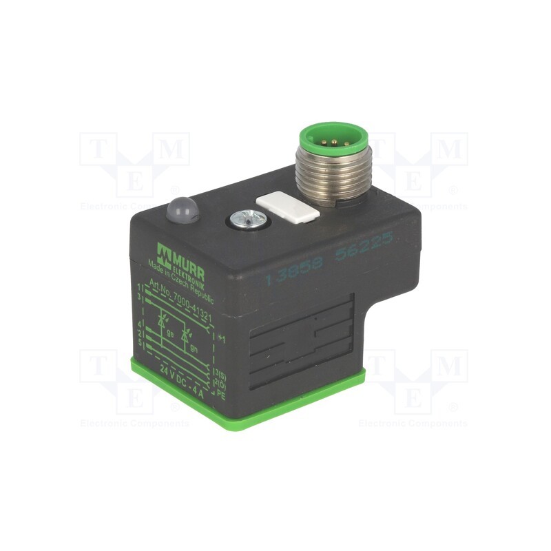 1 pcs x MURR ELEKTRONIK - 7000-41321-0000000 - Connector: valve connector, adapter,plug, form A, 18mm, female