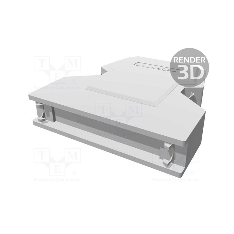 1 pcs x TE Connectivity - 5749889-3 - Plug case, PIN: 50, shielded, Locking: latch, Mat: steel, straight