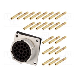 1 pcs x AMPHENOL - RT001823SNH-K - Connector: circular, RT360, socket, female, crimped, PIN: 23, 13A