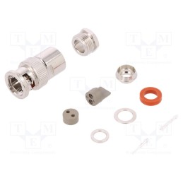 1 pcs x AMPHENOL RF - 031-224 - Plug, BNC, male/female, straight, 50Ω, RG108, soldering,clamp