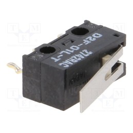 1 pcs x OMRON OCB - D2F-01L-T - Microswitch SNAP ACTION, 3A/125VAC, 0.1A/30VDC, with lever, SPDT