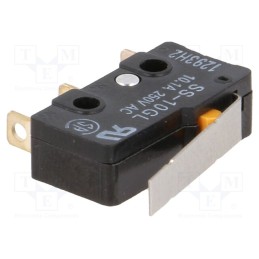 1 pcs x OMRON OCB - SS-10GL - Microswitch SNAP ACTION, 10A/250VAC, with lever, SPDT, ON-(ON)