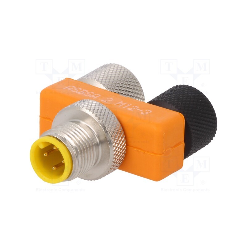 1 pcs x LUMBERG AUTOMATION - 58911 ASBSA 2 M12-3 - T adapter, M12 male,M12 female x2, A code-DeviceNet / CANopen