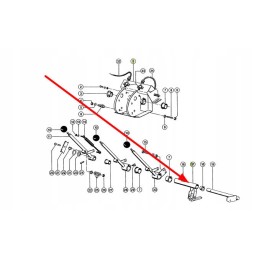 729438 0 control lever mounting