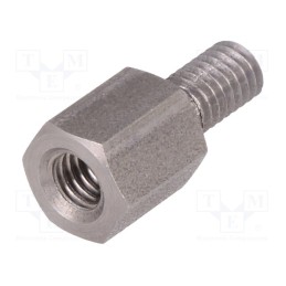 10 pcs x DREMEC - 246X08 - Screwed spacer sleeve, 8mm, Int.thread: M4, Ext.thread: M4
