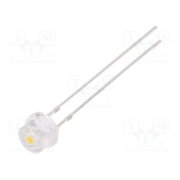 1 pcs x OPTOSUPPLY - OSM2DK56A1A-MN - LED, 4.8mm, white warm, 1560÷2180mcd, 100°, Front: convex, 2.9÷3.6V