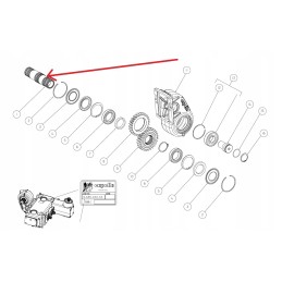 04503700 intermediate gear shaft