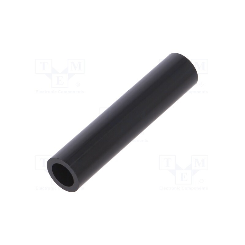 10 pcs x DREMEC - 3812/8.2X55 - Spacer sleeve, cylindrical, polyamide, L: 55mm, Øout: 12mm, black