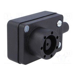 1 pcs x BULGIN - PX0956/S - Connector: circular, soldering,screw terminal, female, 9mm, 6A