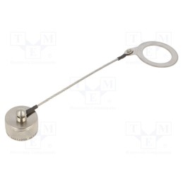 1 pcs x AMPHENOL AIR - D38999/33F13N - Accessories: protection cover, size 13, silver, aluminium alloy