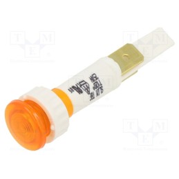 1 pcs x COMELUX - 9SLTBF010SC3G - Indicator: with neon lamp, recessed, yellow, 220VDC, 220VAC, Ø10mm