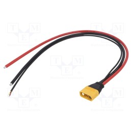 1 pcs x AMASS - AS150U-M - Plug, DC supply, AS150U, male, PIN: 6, with leads, for cable, yellow