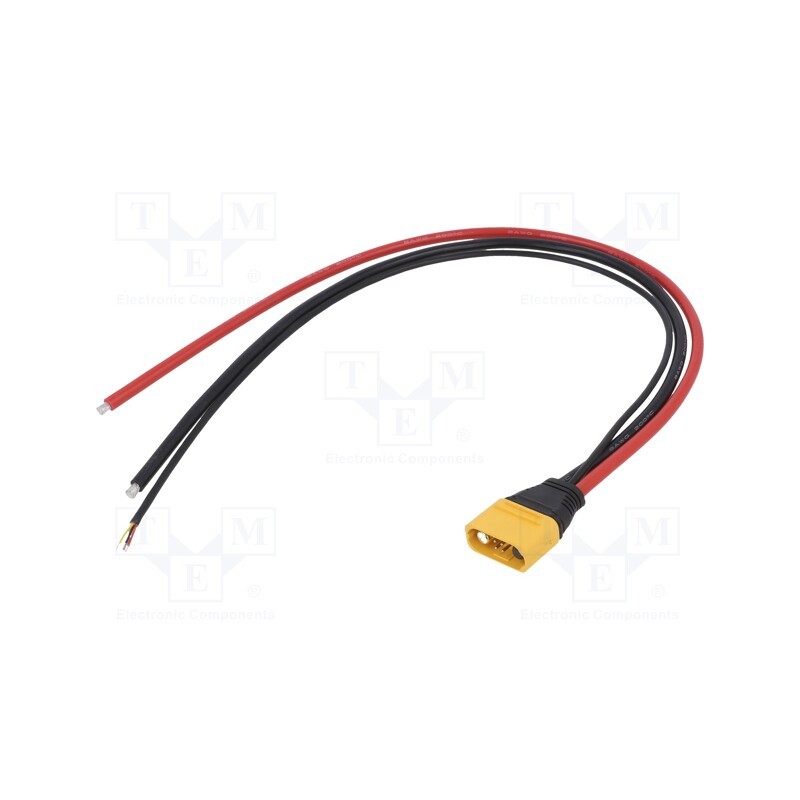 1 pcs x AMASS - AS150U-M - Plug, DC supply, AS150U, male, PIN: 6, with leads, for cable, yellow