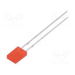 1 pcs x OPTOSUPPLY - OSR7CA71F4B - LED, rectangular, 2x4.95x6.96mm, red, 100÷150mcd, 150°, Front: flat