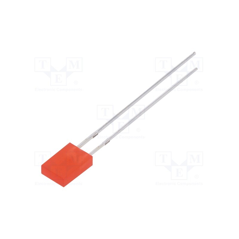 1 pcs x OPTOSUPPLY - OSR7CA71F4B - LED, rectangular, 2x4.95x6.96mm, red, 100÷150mcd, 150°, Front: flat