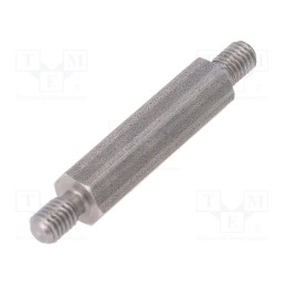 10 pcs x DREMEC - 448X30 - Screwed spacer sleeve, 30mm, Ext.thread: M5, hexagonal