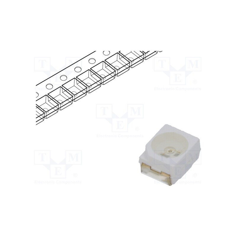 1 pcs x NTE Electronics - NTE30027 - LED, SMD, 3528,PLCC2, blue, 25÷48mcd, 3.5x2.8x1.9mm, 120°, 3.5÷4.2V
