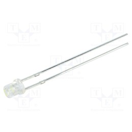 1 pcs x OPTOSUPPLY - OSW5DK33C1A - LED, 3mm, white cold, 720÷1120mcd, 120°, Front: recessed, 2.9÷3.6V