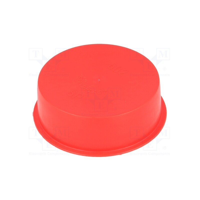 10 pcs x SUNDPLAST - 14600 -AS - Plugs, Body: red, Out.diam: 62.5mm, H: 20mm, Mat: LDPE, push-in, round