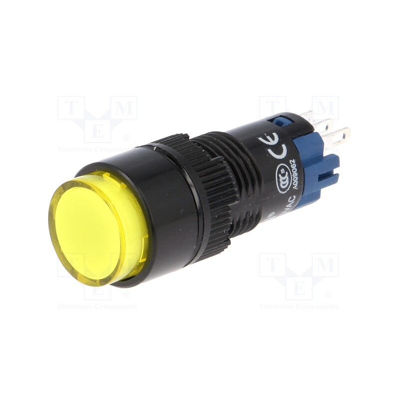 1 pcs x ONPOW - LAS2Y-11/Y - Switch: push-button, Pos: 2, SPDT, 0.5A/250VAC, 1A/24VDC, ON-(ON)
