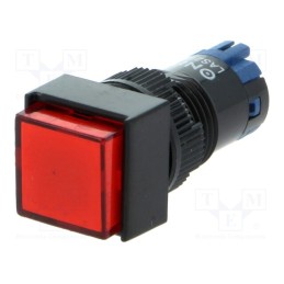 1 pcs x ONPOW - LAS2F-11/R - Switch: push-button, Pos: 2, SPDT, 0.5A/250VAC, 1A/24VDC, ON-(ON)