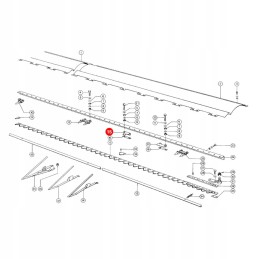 Claas 626749 scythe clamp 1 unit