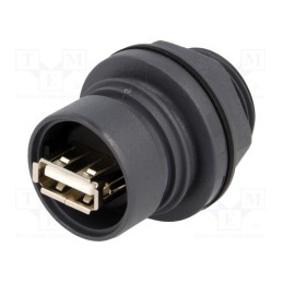 1 pcs x BULGIN - PXP6042/A - Transition: adapter, external bayonet,push-pull, UL94V-0, 1A