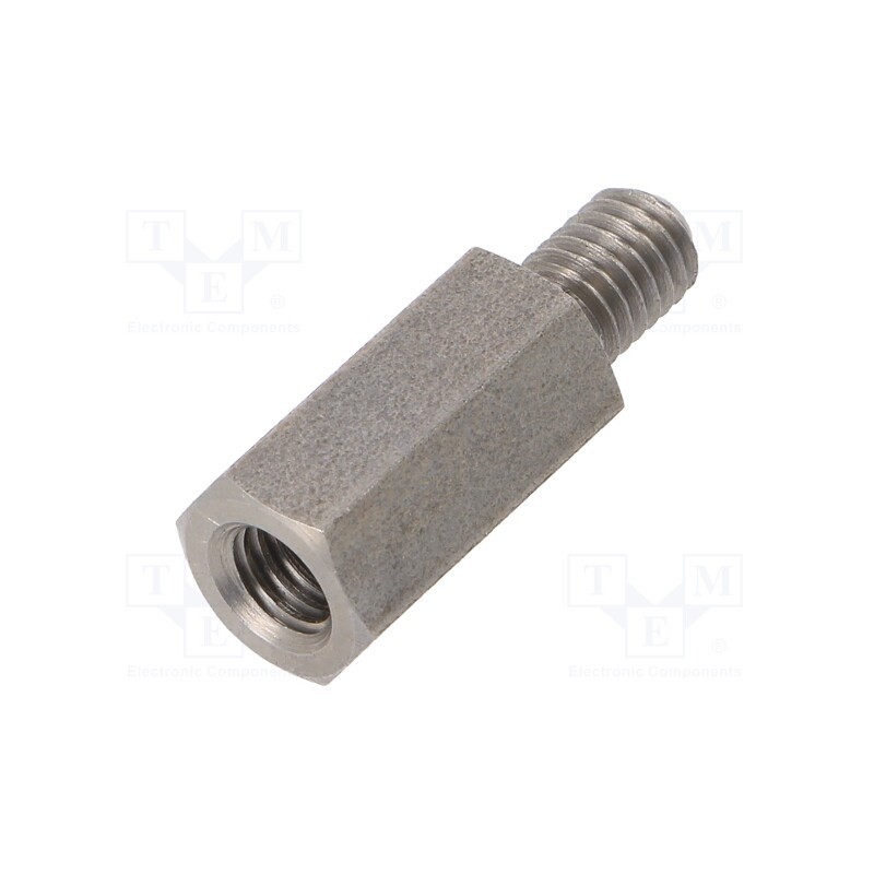 10 pcs x DREMEC - 248X15 - Screwed spacer sleeve, 15mm, Int.thread: M5, Ext.thread: M5