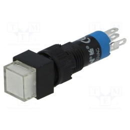 1 pcs x ONPOW - LAS4F-11/W - Switch: push-button, Pos: 2, SPDT, 0.5A/250VAC, 1A/24VDC, ON-(ON)