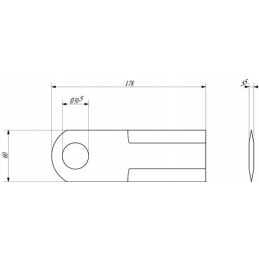 Forage harvester knife 0000656410kr