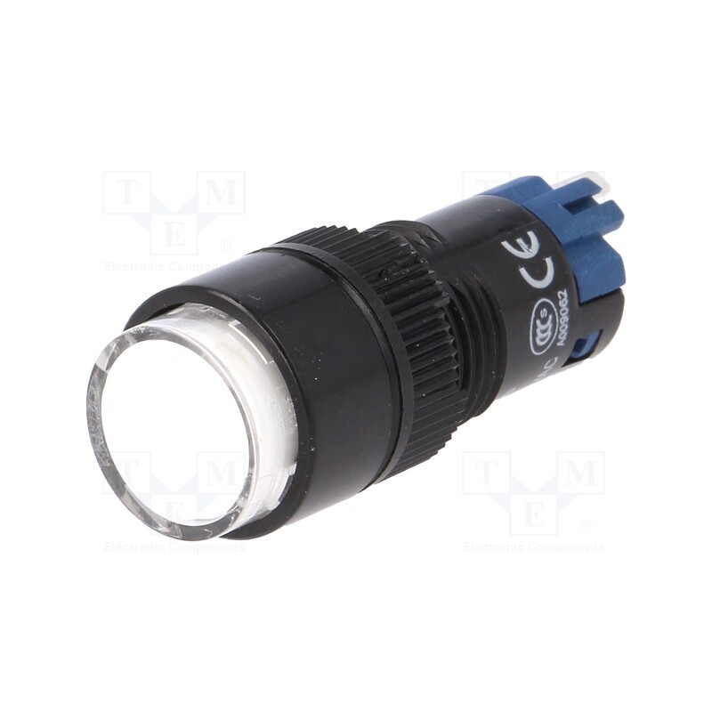 1 pcs x ONPOW - LAS2Y-11/W - Switch: push-button, Pos: 2, SPDT, 0.5A/250VAC, 1A/24VDC, ON-(ON)