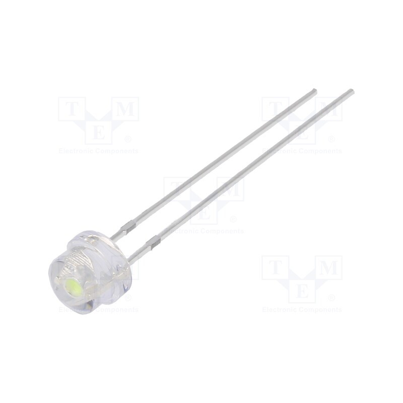 1 pcs x OPTOSUPPLY - OSB64L56A1A - LED, 4.8mm, blue (ice blue), 2180÷3000mcd, 100°, Front: convex