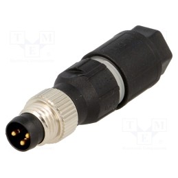 1 pcs x LAPP - 22260993 - Connector: M8, male, PIN: 3, straight, for cable, plug, 4A, IP65,IP67