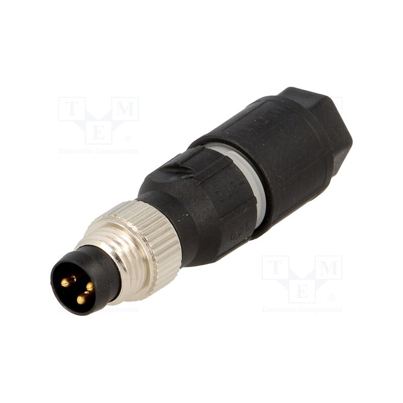 1 pcs x LAPP - 22260993 - Connector: M8, male, PIN: 3, straight, for cable, plug, 4A, IP65,IP67