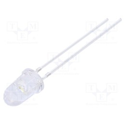 1 pcs x OPTOSUPPLY - OSW44K6231A - LED, 5mm, white cold, 14400÷18000mcd, 30°, Front: convex, 2.9÷3.4V