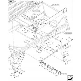 Right arm new holland tc cx 9813487 cnh