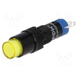 1 pcs x ONPOW - LAS4Y-11/Y - Switch: push-button, Pos: 2, SPDT, 0.5A/250VAC, 1A/24VDC, ON-(ON)