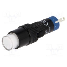 1 pcs x ONPOW - LAS4Y-11/W - Switch: push-button, Pos: 2, SPDT, 0.5A/250VAC, 1A/24VDC, ON-(ON)