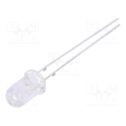 1 pcs x OPTOSUPPLY - OSK5DK5111A - LED, 5mm, pink, 5800÷7000mcd, 15°, Front: convex, 2.9÷3.6V