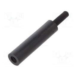 10 pcs x DREMEC - 282RDX20 - Screwed spacer sleeve, cylindrical, polyamide, M2,5, M2,5, 20mm