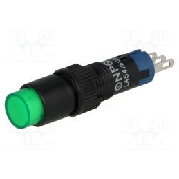 1 pcs x ONPOW - LAS4Y-11/G - Switch: push-button, Pos: 2, SPDT, 0.5A/250VAC, 1A/24VDC, ON-(ON)
