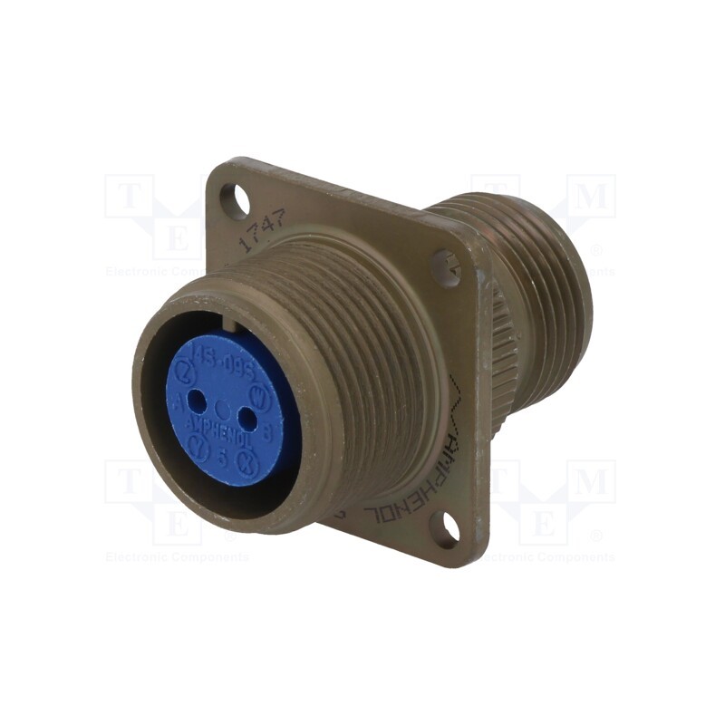1 pcs x AMPHENOL - 97-3100A-14S-9S - Connector: circular, size 14S, 97, aluminium alloy, olive, socket