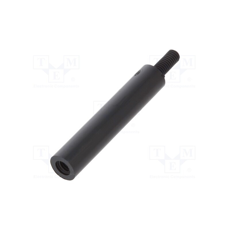 10 pcs x DREMEC - 285RDX30 - Screwed spacer sleeve, cylindrical, polyamide, M3, M3, 30mm, black