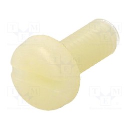 10 pcs x DREMEC - 8G204M5X12 - Screw, M5x12, 0.8, Head: cheese head, slotted, 1,3mm, polyamide