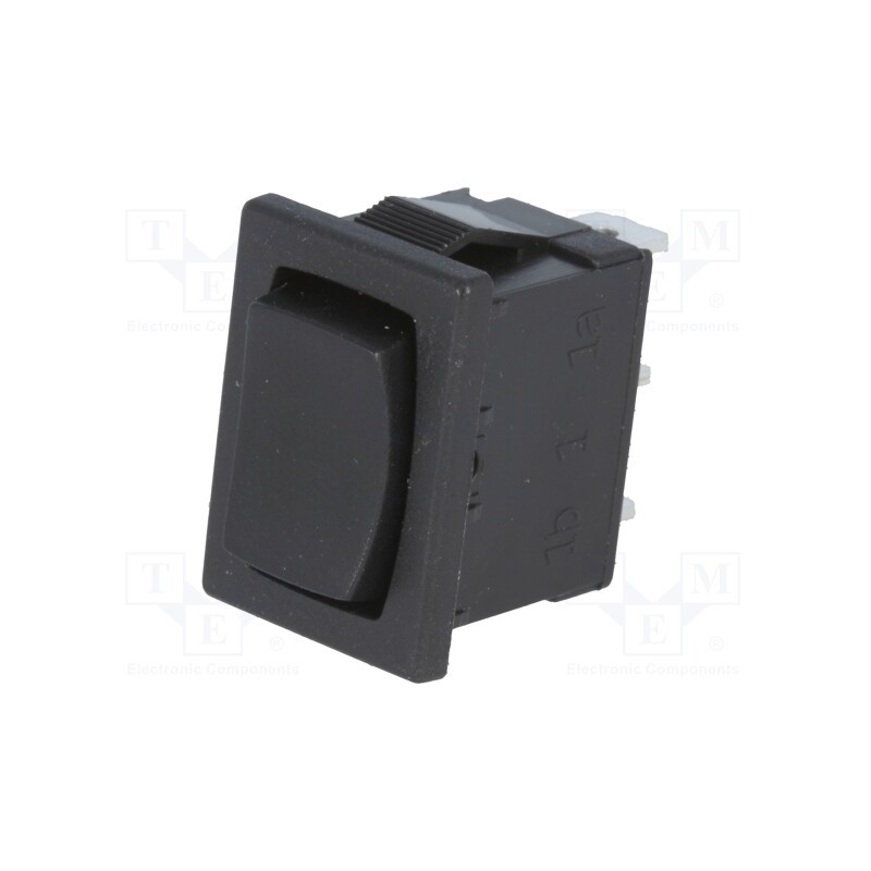 1 pcs x SWITRONIC - R19A-62BBOT - ROCKER, SP3T, Pos: 3, (ON)-OFF-(ON), black, none, Body: black